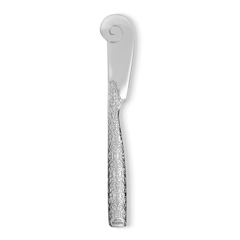 Alessi Dressed Нож для масла с рельефным узором на задней поверхности ручки, нержавеющая сталь