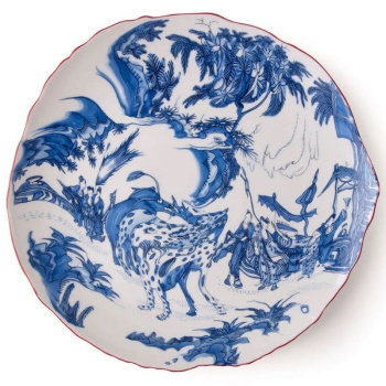 Seletti Classics on Acid Тарелка для основного блюда Blue Chinoiserie, диаметр - 28 см, белый, синий