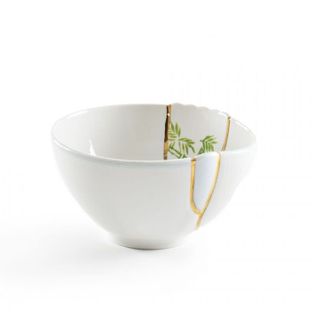 Seletti Kintsugi Пиала, 11,5 см, белый/зеленый