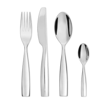 Alessi Dressed Набор столовых приборов на 6 персон из 24 предметов с узором, нержавеющая сталь