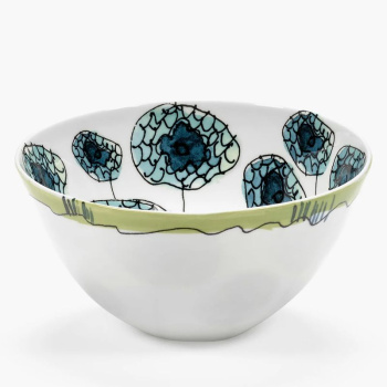 Serax Marni Midnight Flowers Набор из 2-х пиал с рисунком Anemone Vaniglia, диаметр - 15 см, 500 мл