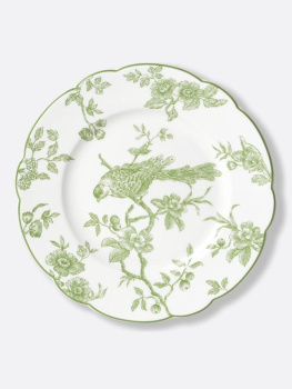 Bernardaud Albertine Десертная тарелка, диаметр - 21 см, цвет - белый, зеленый