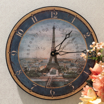 Roger Lascelles Наст. часы с Эйфелевой башней, 36 см