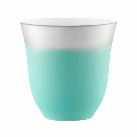 Degrenne Illusions Фарфоровый стакан для чая или кофе, меняющий цвет, объем - 250 мл, бирюзовый