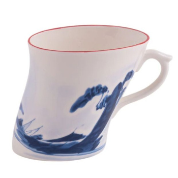 Seletti Classics on Acid Кружка Keshiki, размеры: 12х8,8х9,5h см, цвет - белый, синий