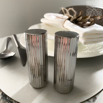 Georg Jensen Bernadotte Металлические солонка и перечница, 8,8 см, серебряный