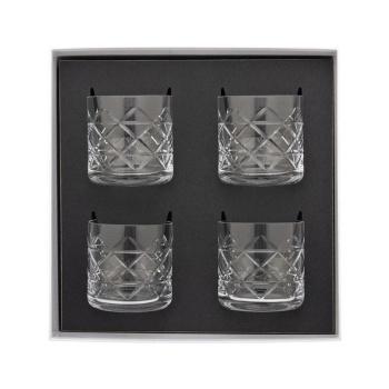 Degrenne Newport Lounge Набор из 4-х бокалов для виски, объем - 370 мл, цвет - прозрачный