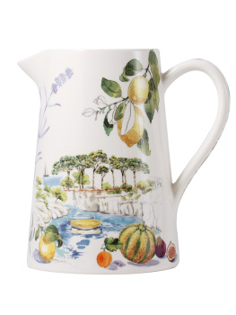 Gien Provence Кувшин, объем - 1 л, высота - 17,5 см, цвет - белый, разноцветный