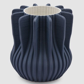 EDG Декоративная ваза 3D Geometrie (Геометрия), размеры: 27х27х27h см, цвет - синий, белый