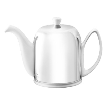 Degrenne Salam Заварочный чайник, объем - 1,3 л, цвет - белый, крышка - хром глянцевый