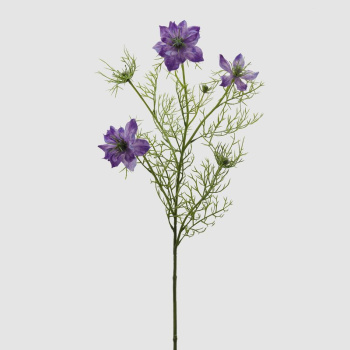 EDG Декоративная ветвь Чернушка фиолетовая, высота - 68 см, цвет - фиолетовый