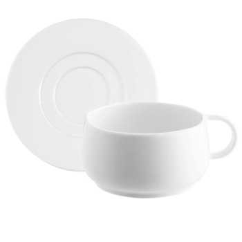 Degrenne Cafeterie Empileo Чайная пара, объем - 250 мл, цвет - белый