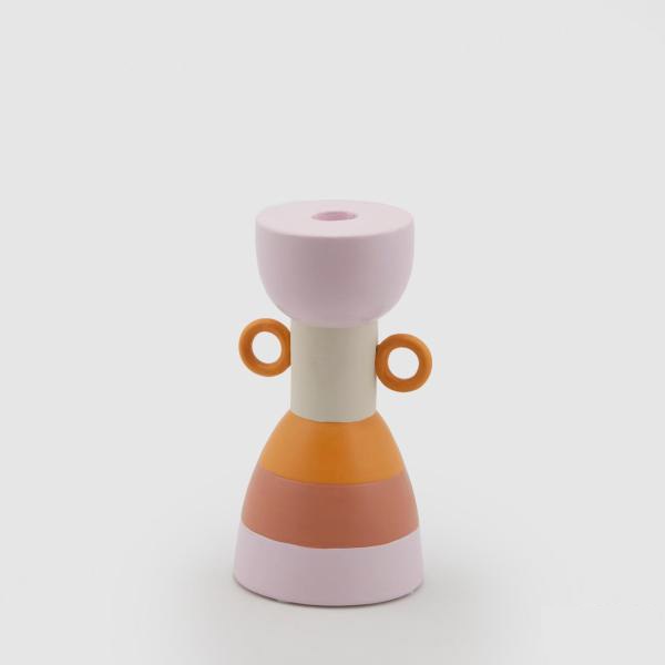 EDG Декоративная ваза, 11х9х20h, розовый, оранжевый