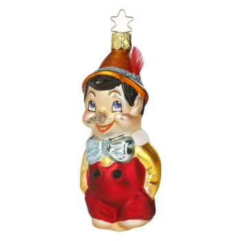Inge Glas Стеклянная елочная игрушка Пиноккио, высота - 11,5 см