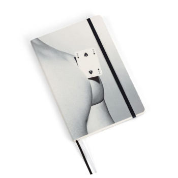 Seletti Toiletpaper Notebook Блокнот - ежедневник Two of Spades, размеры: 14х21 см, цвет - серый