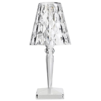 Kartell Big Battery Настольная лампа, размеры: 17х17х37 см, цвет - прозрачный