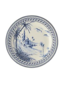 Gien Les Depareillees Тарелка для канапе с рисунком Vues d’Orient (Вид на Восток), диаметр - 16,5 см
