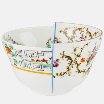 Seletti Hybrid Фарфоровая пиала Irene, 10,5х10,5х5,7 см, белый