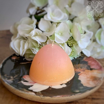 DekoCandle Декоративная плавающая свеча, 7х5 см, персиковый
