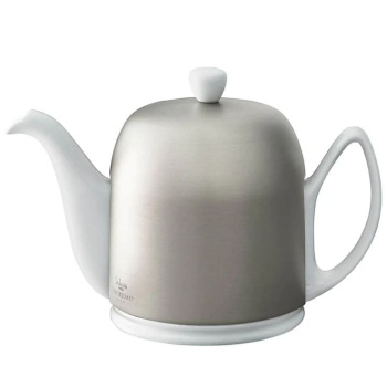 Degrenne Salam Заварочный чайник, объем - 1 л, цвет - белый, крышка - матовый алюминий