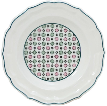Gien Dominote Глубокая тарелка для супа, диаметр - 22,5 см, цвет - белый