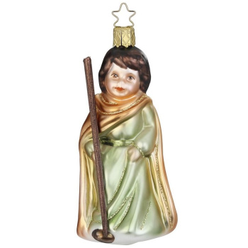 Inge Glas Стеклянная елочная игрушка Путник, размер - 11,5 см