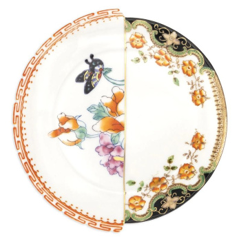 Seletti Hybrid Десертная тарелка Zemrude, диаметр - 15 см, цвет - белый, разноцветный