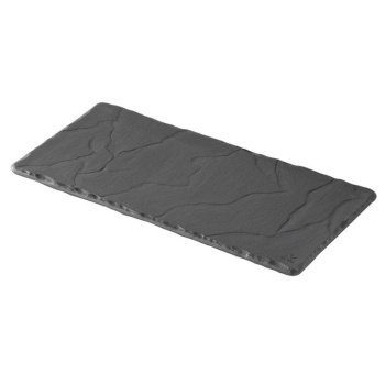 Revol Basalt Фарфоровая тарелка для закусок, 25х12 см, черный