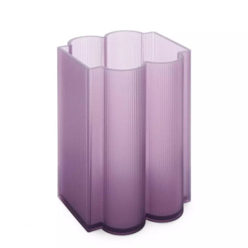 Kartell Okra Ваза из переработанного полиметалакрилата, размеры: 18х18х24h см, цвет - фиолетовый
