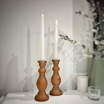 Light&Living Calella Стеклянный подсвечник, 7,5х20 см, терракотовый