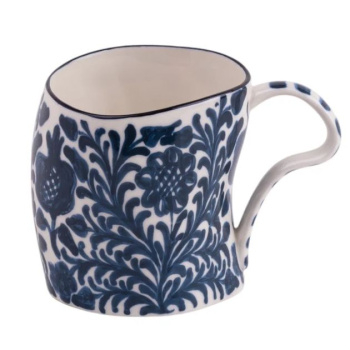 Seletti Classics on Acid Кружка Granada, размеры: 10,5х7,5х9,5h см, цвет - белый, синий