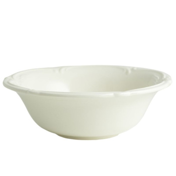 Gien Rocaille blanc Миска из французского фаянса, диаметр - 18,2 см, объем - 450 мл, цвет - белый