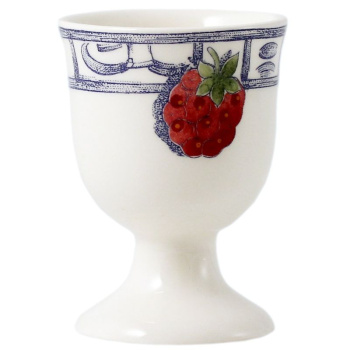 Gien Oiseaux Bleu Fruits Набор из 2 подставок для яиц, размеры: 5,2х5,2х7h см, цвет - белый, синий