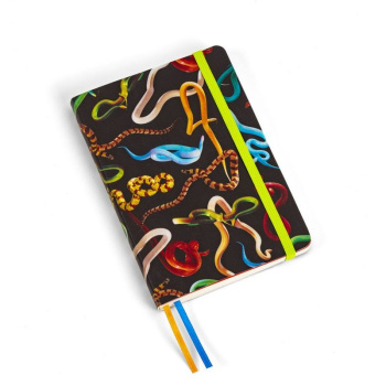 Seletti Toiletpaper Notebook Блокнот для записей Snakes (Змеи), размеры: 10,х15 см, цвет - черный