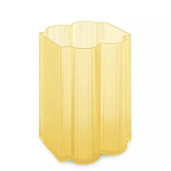 Kartell Okra Ваза из переработанного полиметалакрилата, размеры: 18х18х24h см, цвет - желтый
