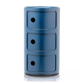 Kartell Componibili Тумба с 3-мя отделениями, размеры: 32х32х58,5h см, цвет - голубой