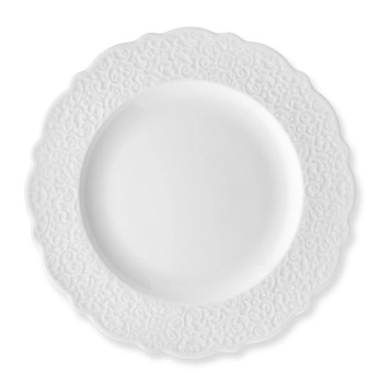 Alessi Dressed Фарфоровая обеденная тарелка, диаметр - 27,3 см, цвет - белый
