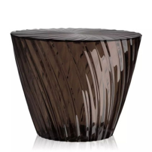 Kartell Sparkle Журнальный столик с крышкой, 45х45х35h см, дымчатый прозрачный