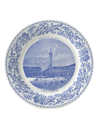 Gien Monuments de Paris Набор из 6 фаянсовых подставок для бокалов, диаметр - 12,8 см