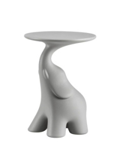 Qeeboo Pako Кофейный столик слон, размеры: 40x40x66h см, цвет - серый матовый