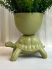 Qeeboo Turtle Carry XS Кашпо Черепаха, размеры: 21x15,5x22 см, цвет - оливковый