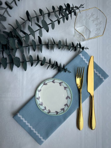 Serax Marni Midnight Flowers Тарелка с рисунком Blossom Milk MF, диаметр - 11,5 см, высота - 0,8 см