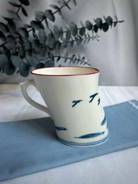 Seletti Classics on Acid Кружка Keshiki, размеры: 12х8,8х9,5h см, цвет - белый, синий