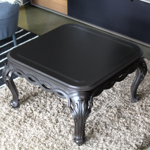 EXPO Chelini Журнальный столик, отделка - черный состаренный лак, ш.70, г.70, в.47 см.