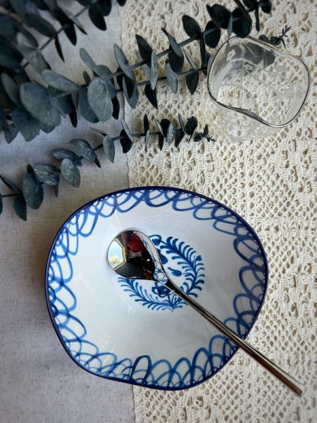 Seletti Classics on Acid Салатник Pajaro, размеры: 18,7х17,2х7,2 см, цвет - белый, синий