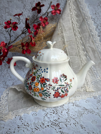 Gien Poesie Заварочный чайник с крышкой, объем - 1100 мл, высота - 17,5 см, цвет - разноцветный