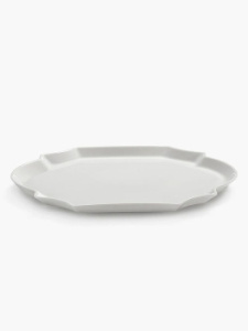 Serax Les Objets Mouleversants Фарфоровый поднос, размеры: 36,6х26,5х2,8h см, цвет - белый