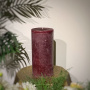 DekoCandle Декоративная круглая свеча, 12х25 см, красный