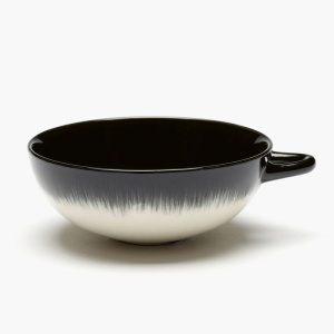 Serax De Набор из 2 фарфоровых чайных пар, объем - 200 мл, цвет - черный, белый