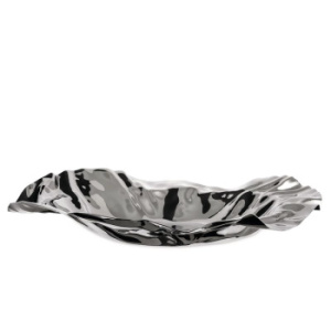 Alessi Sarria Металлическая миска для подачи фруктов, овощей, сладостей, размеры: 37х37х6h см